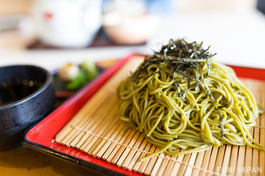 海藻、抹茶都都可以係製作蕎麥麵嘅原料？