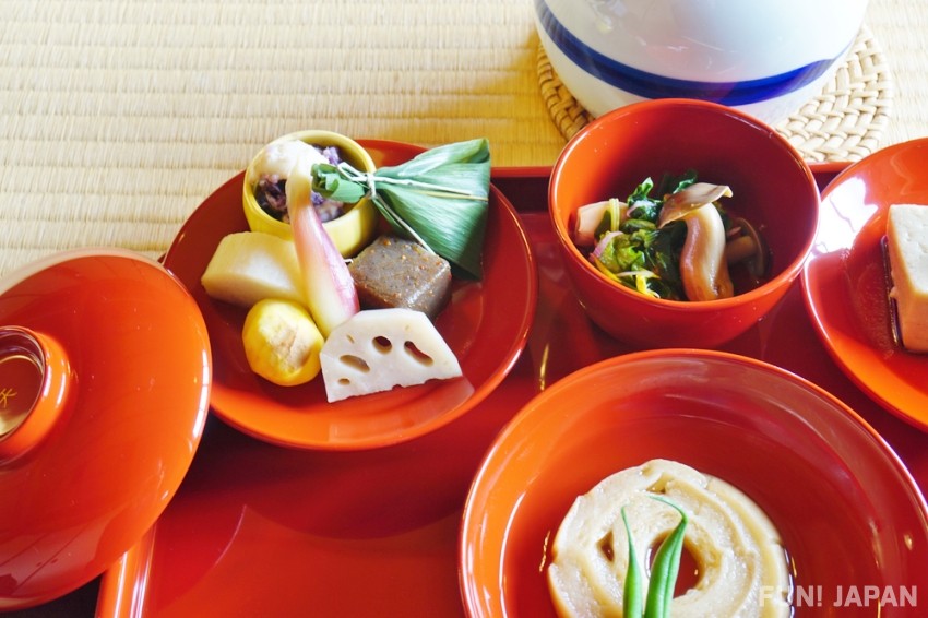 在京都的寺院享用精進料理