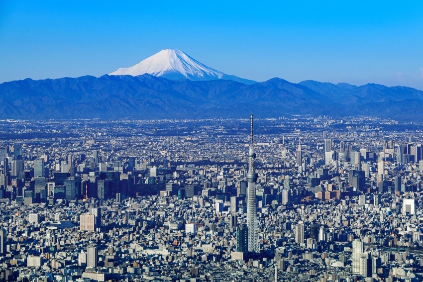 Tháp Tokyo Skytree® và núi Phú Sĩ