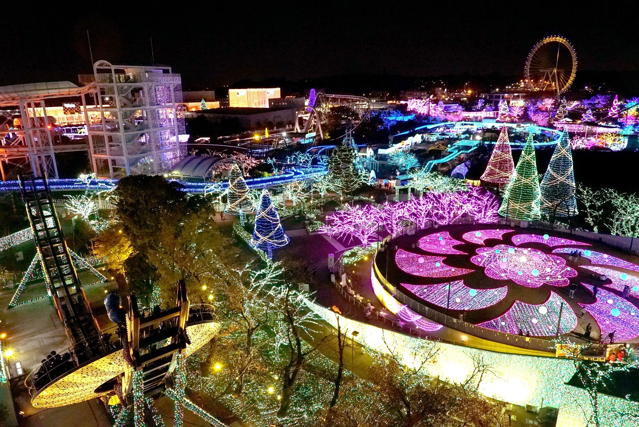 โยมิอุริแลนด์ (Yomiuri Land)ในธีม Jewellumination ส่องแสงแห่งความหวัง! ～ ซิมโฟนีแห่งแสงสีต่างๆ ～