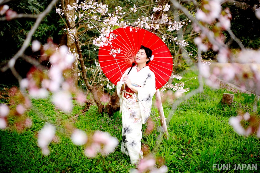 White Kimono Worn at Important Occasions of Lifetime